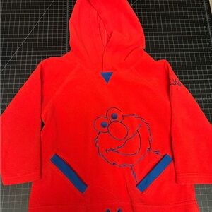 Sesame Street Red Elmo Hoodie with Blue Accents
